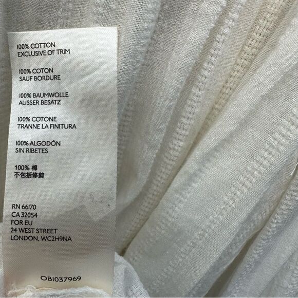 FREE PEOPLE Obi Mila Smocked Tunic Blouse Size Medium - Picture 6 of 12